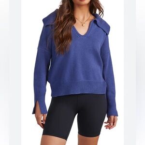 NEW VICI Avaleigh Collar Sweater Sz: L